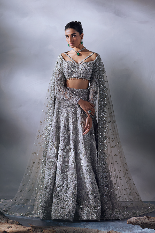 silver indian wedding dress Grey Indian Wedding Dresses & Outfits