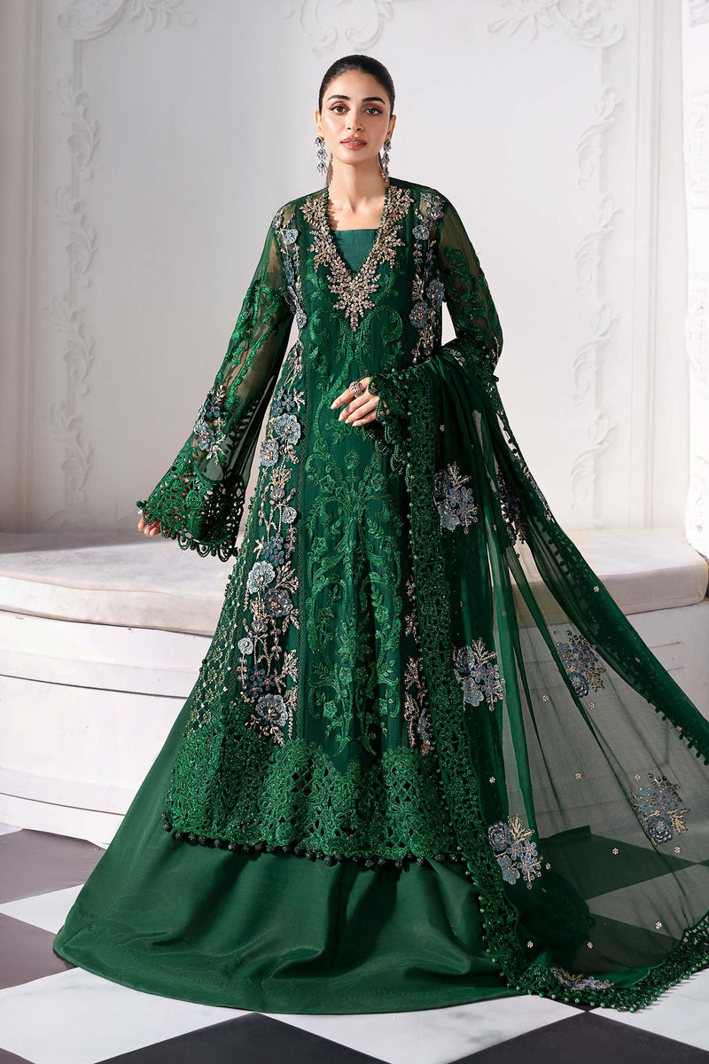 3 Piece Unstitched Embroidered Chiffon Suit | BD-3008