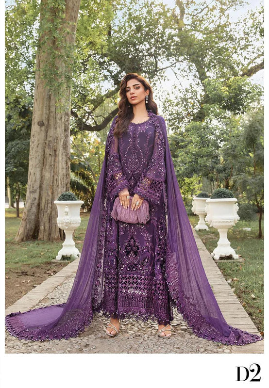 Maria b purple chiffon collection