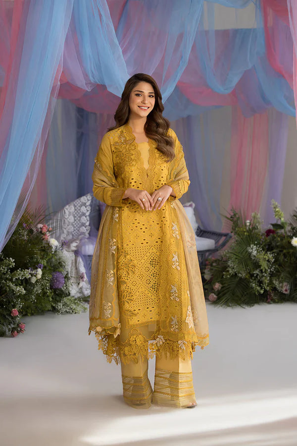 Unstitched Luxury Lawn L25-1A | Sobia Nazir